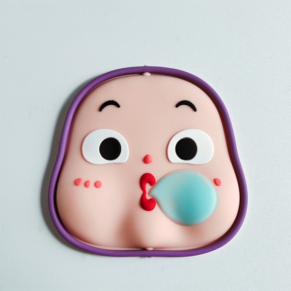 Tượng nhựa dẻo-BABY mập thổi bóng.