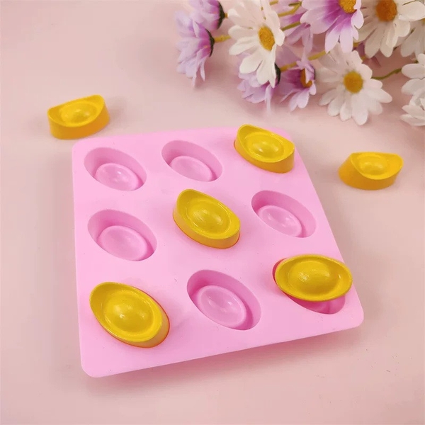 Khuôn Silicon-9 thỏi vàng.