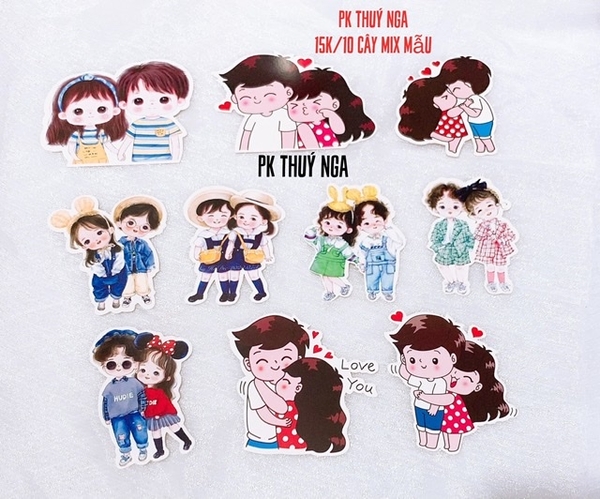 CAM-Set 10 đôi kute mix mẫu.