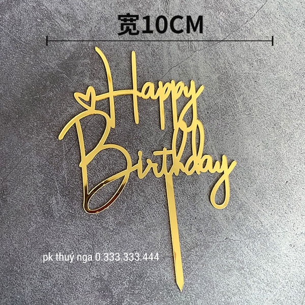 Set 10 Mica mảnh gắn tim - vàng