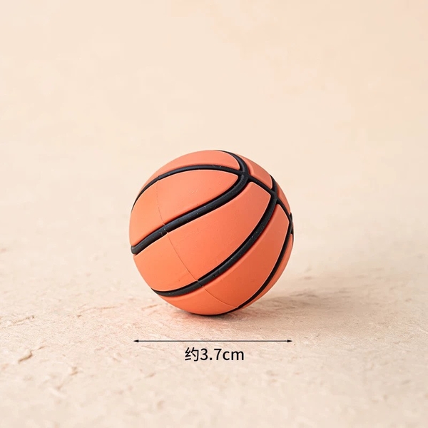 Quả bóng RỔ nhựa silicon đẹp kt 3.7cm.