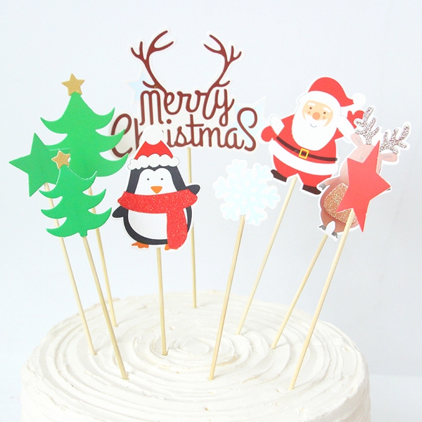 CAM-Set ông già Noel và chim cánh cụt.