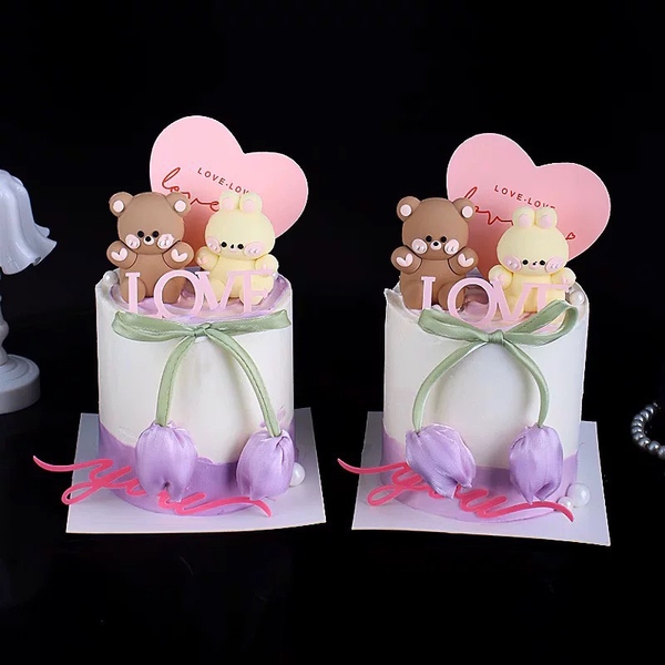 Nơ lụa hoa tuylip (kích thước to -45cm)-TÍM.