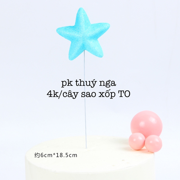 CAM-Cây sao xốp - xanh E069