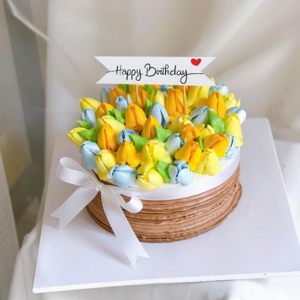Set 50 bảng giấy-chữ tiếng anh Happy birthday (dạng chữ mảnh và 1 trái tim đỏ).