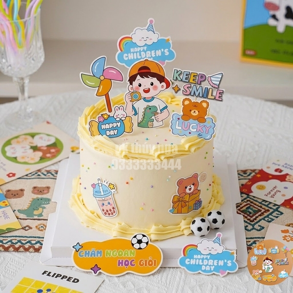 Combo 5 set giấy SX- bé trai áo khủng long cầm máy chụp ảnh.