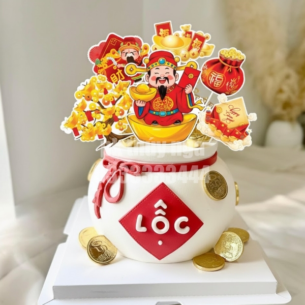 Combo 2 set giấy tết - THẦN TÀI VÀ CÂY TIỀN.