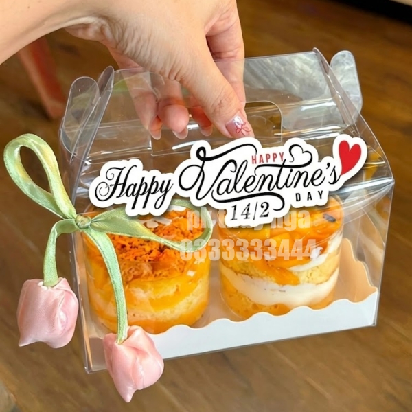 Set 50 chữ giấy - Valentine's day mix mẫu size 12-14cm.