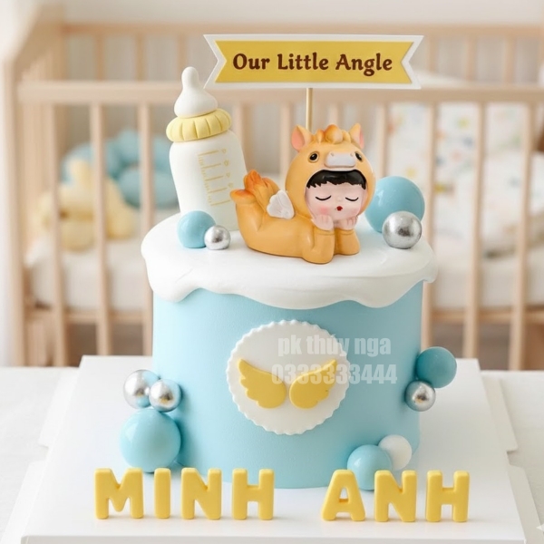 Tượng sứ -bé NGỰA vàng (dáng nằm).