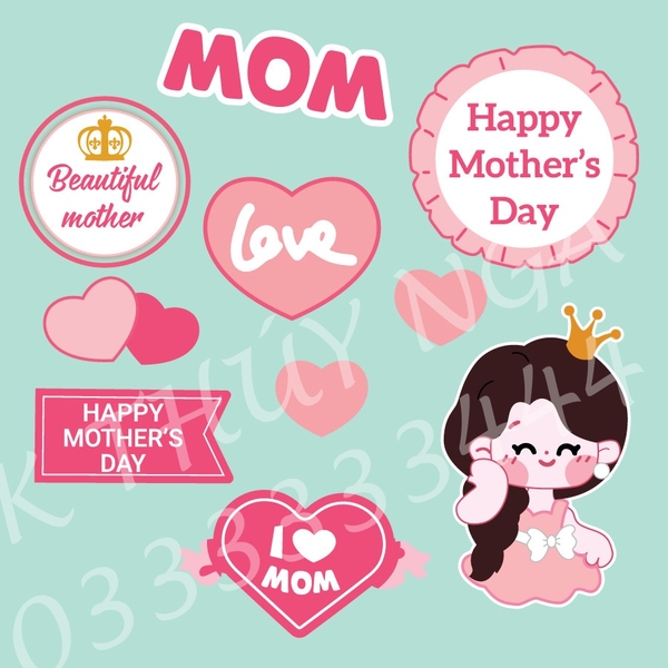 Combo 2 set giấy - MOM hồng (20-10).