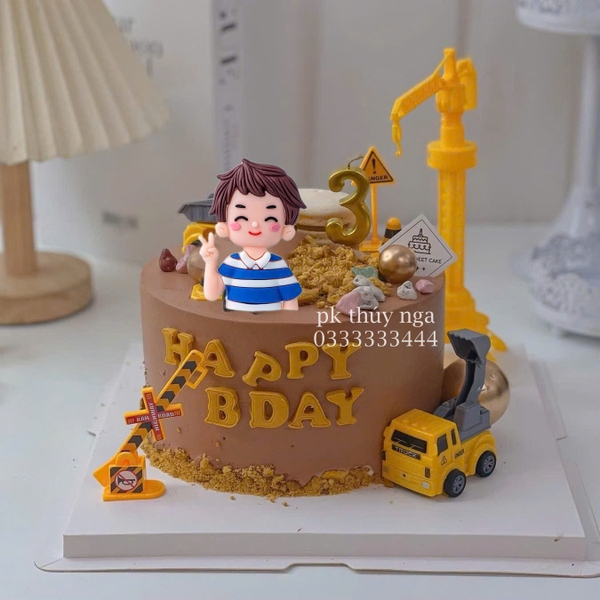 Tượng nhựa dẻo -bé trai áo kẻ caro xanh trắng (Q9064).