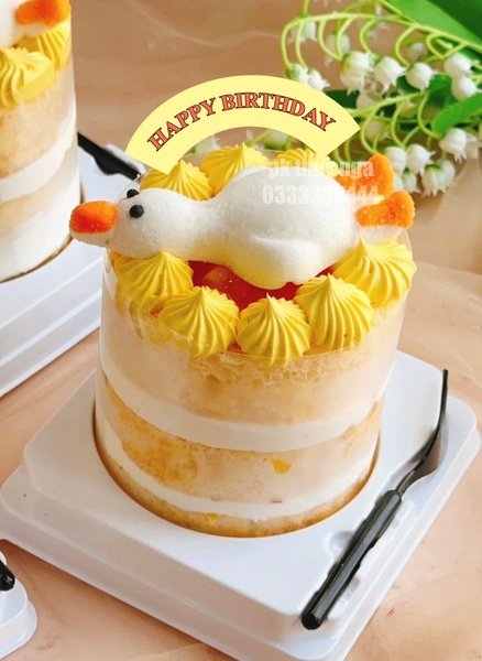 Set 60 bảng giấy-HPBD (happy birthday) sắc màu hình vòng cung.