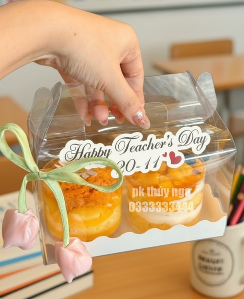 Set 50 bảng giấy ngày nhà giáo việt nam Happy Teacher's day 20-11 (kt 12cm).