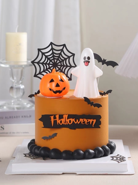 Tượng nhựa Halloween-Bí ngô có đèn.