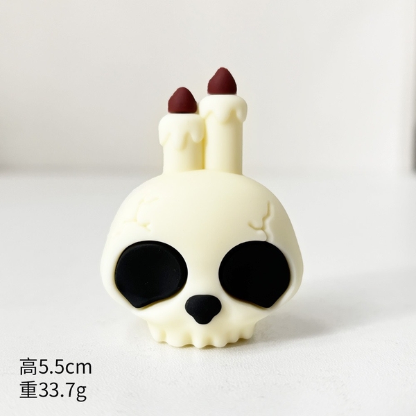Tượng silicon-đầu lâu (Halloween).