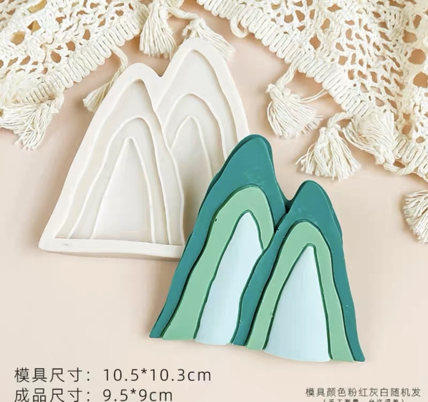 Khuôn silicon-hình ngọn núi (dáng 1).