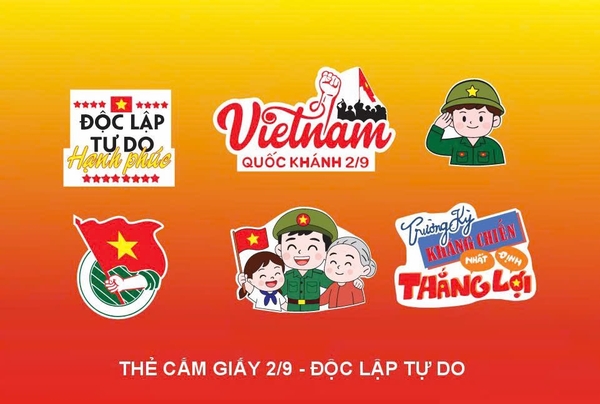 Set giấy chủ đề 2.9- ĐỘC LẬP TỰ DO.