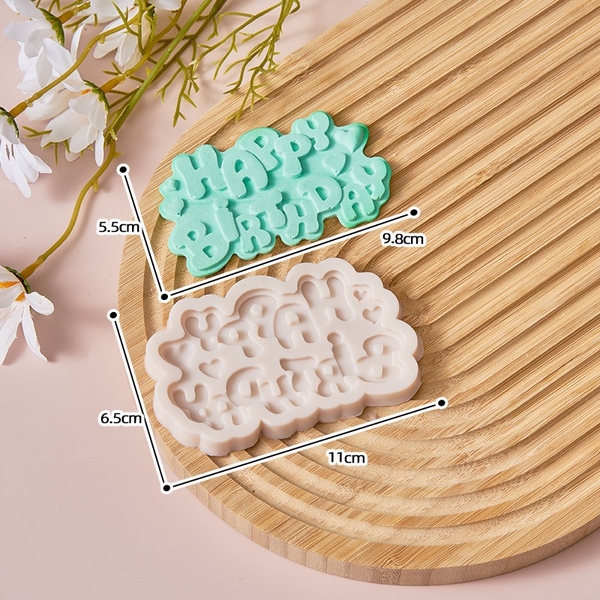 Khuôn silicon-chữ HPBD tạo khối liền.