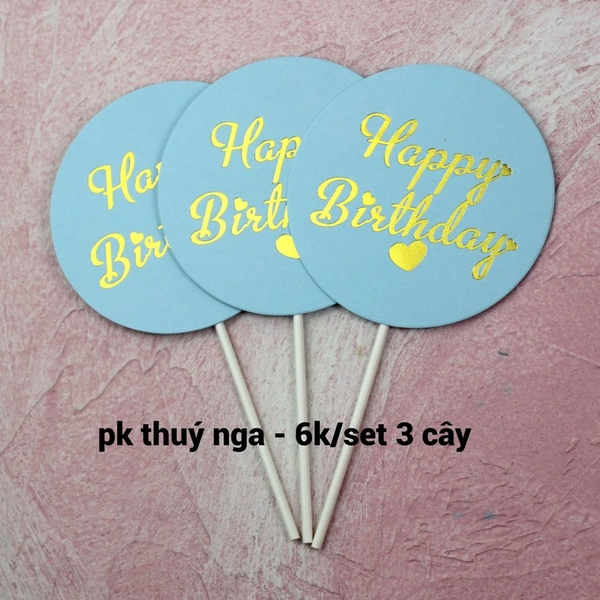 CAM-Set 3 bảng tròn-xanh K087
