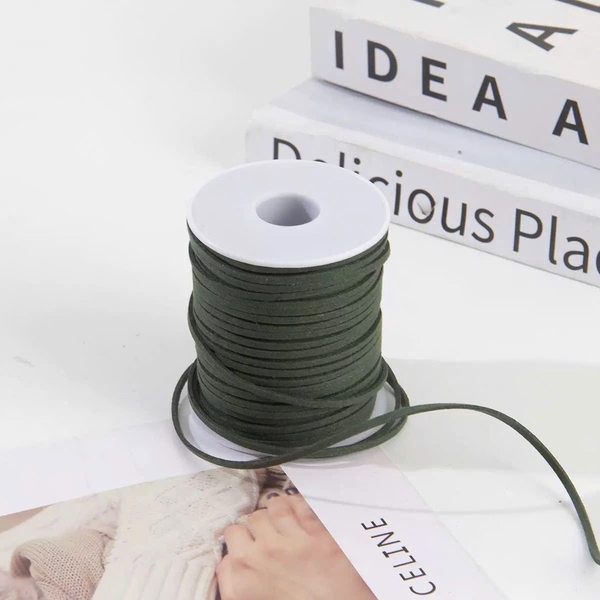Cuộn dây da 50m-MÀU XANH LÁ ĐẬM.