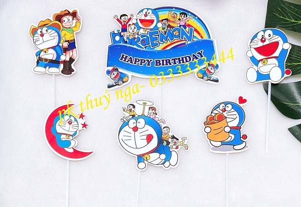Thẻ giấy Doremon Happy.