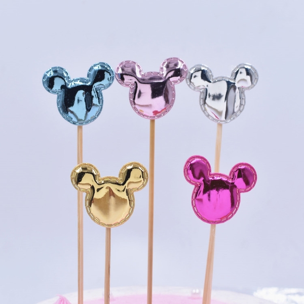 CAM-Set 5 cây da phồng trộn màu hình tai thỏ Q23