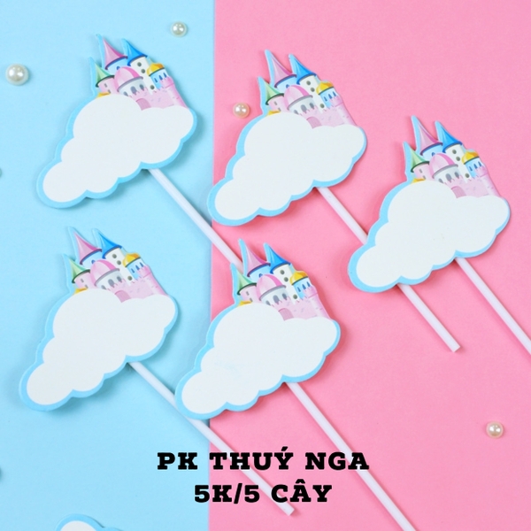 CAM-Set 5 bảng trắng gắn lâu đài.O13