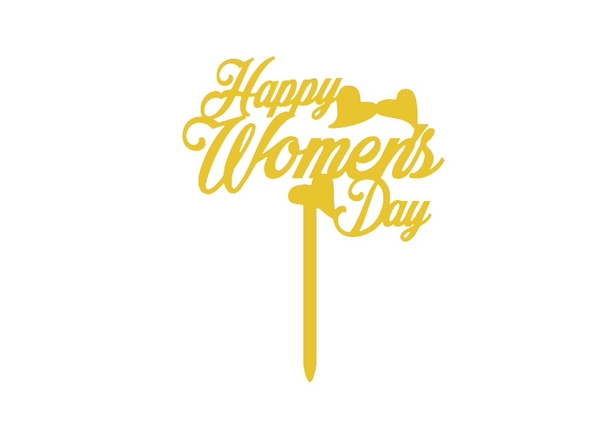 Set 10 mica Women's day mẫu 3-VÀNG.