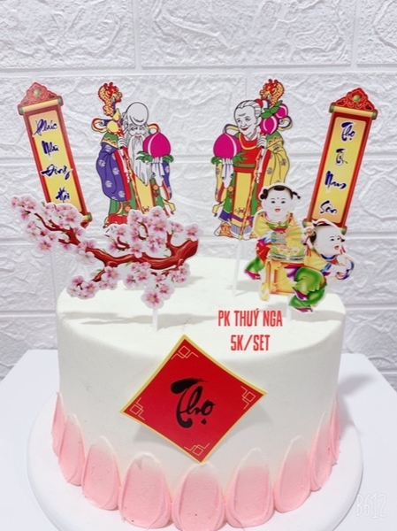 CAM-Set giấy tết (ông bà thọ).