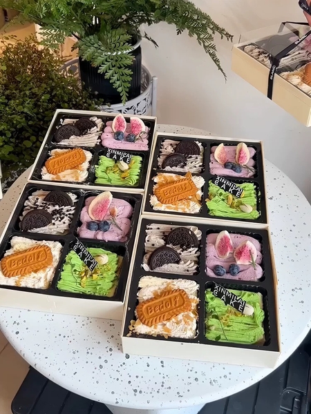 Set 10 hộp 4 ngăn có khay nhựa (vỏ màu trắng) size 18cm x 18cm x 6cm.