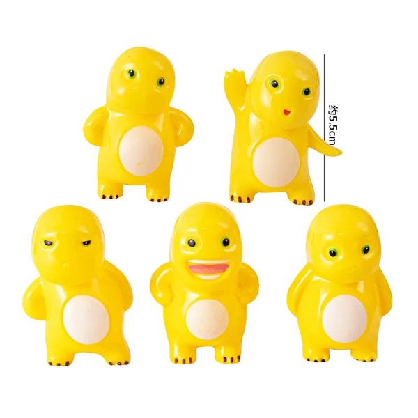 Set 5 tượng KHỦNG LONG  (màu vàng).