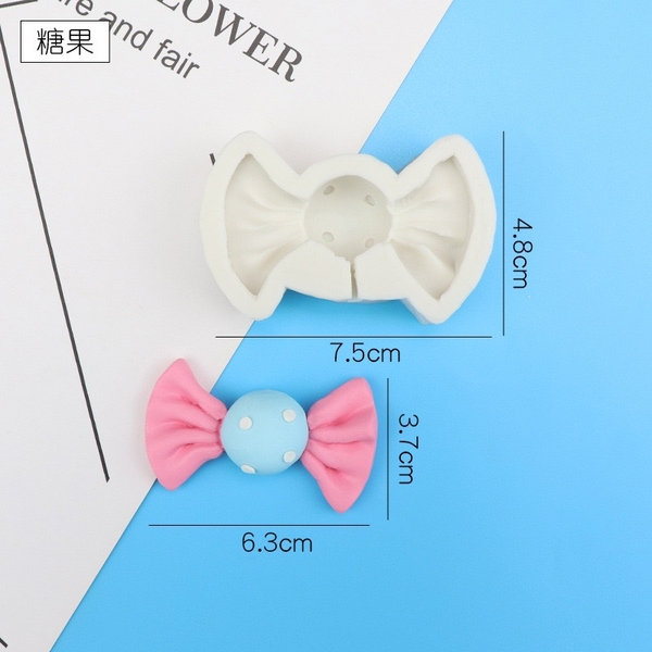 Khuôn silicon-1 kẹo xoắn dài size to.