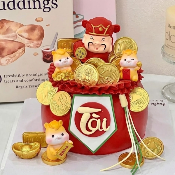 Set nhựa đặc- 5 tượng bé ngựa vàng mini mix mẫu.