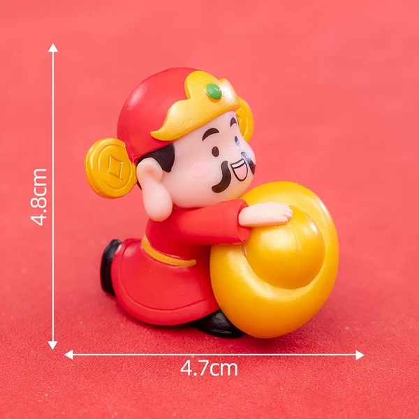 Set 6 thần tài  mix mẫu mini (nhựa đặc)9446.