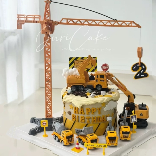 Set 4 xe công trình mẫu mới (nhựa) -VÀNG ĐẬM.