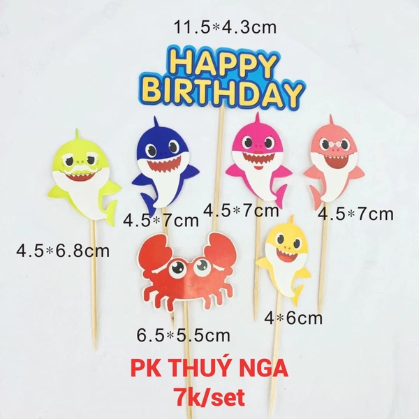 CAM-Set cắm baby shark C079