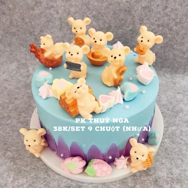 TUONG-Set 9 chuột nhựa  (mua 1 tặng 1)