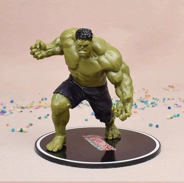 Tượng anh hùng HULK nhựa đặc có đế.