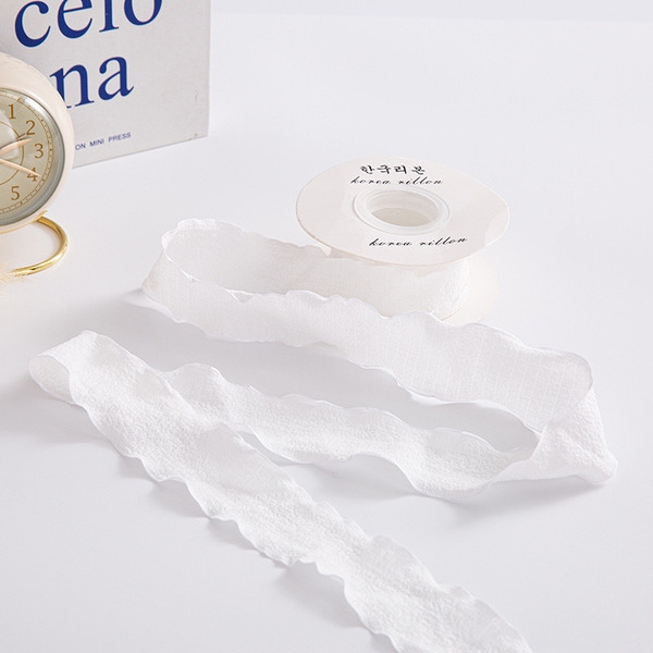 Ruybang vải sóng -TRẮNG (4cm x 10m) (có lõi).