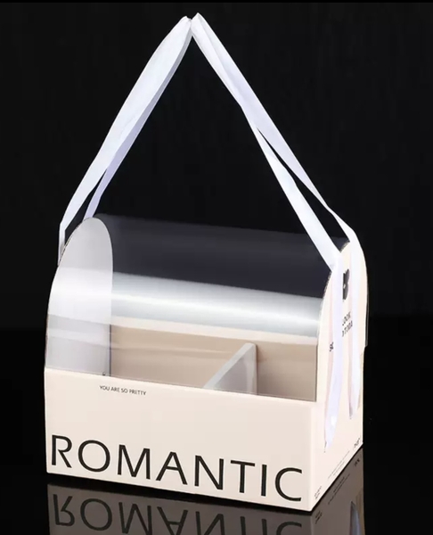 Set 10 hộp mica 2 ngăn ROMANTIC (vỏ hộp cán bóng mờ)-KEM.