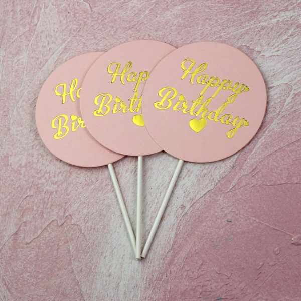 Set 10 bảng tròn giấy-HỒNG.