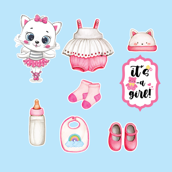 Combo 2 set giấy MÈO-HỒNG.