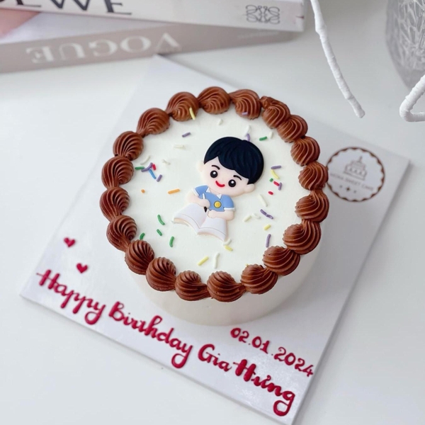 TUONG-Bé trai học bài (nhựa dẻo). (MUA 1 TẶNG 1).