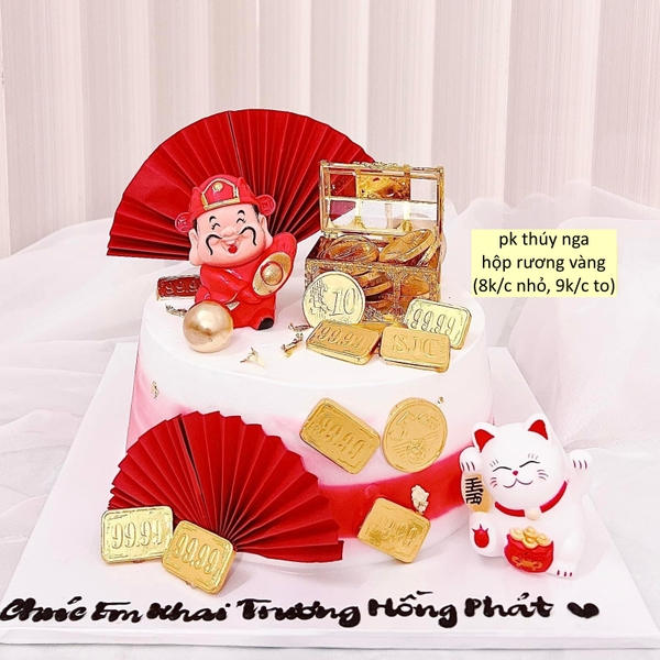 Hộp rương vàng size TO (9cm x 5.5xm x 5.3cm).