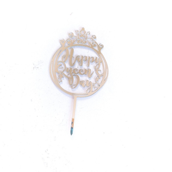 Set 10 mica Happy Queen day - BẠC (xả kho).