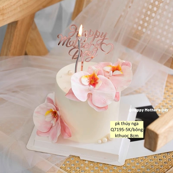 Hoa lan hồ điệp-hồng nhạt  (kt 8cm).