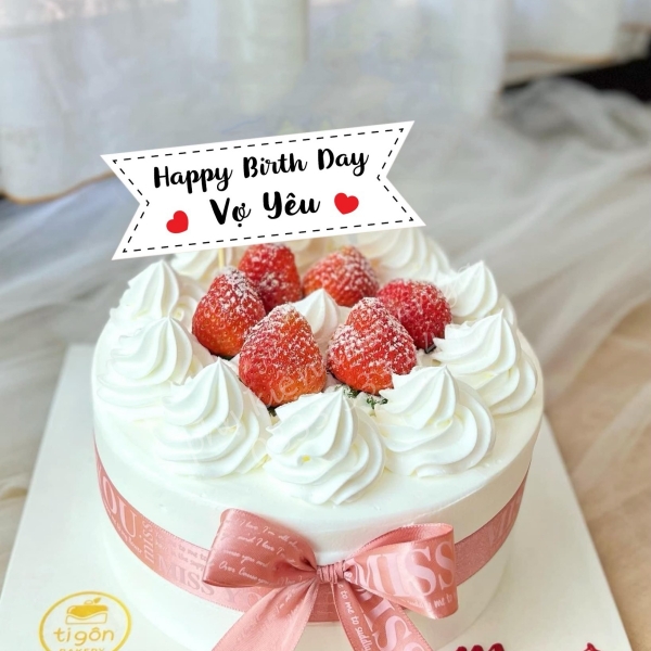 Set 60 bảng giấy-HPBD Vợ yêu (bao gồm que cắm).