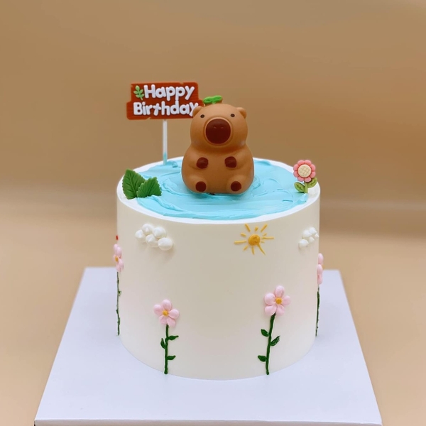 Tượng capybara nhựa (KHÔNG ĐÈN) -nhựa MỀM.