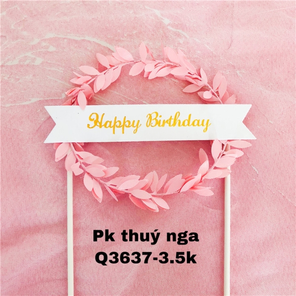 CAM-Vòng nguyệt quế hồng B062