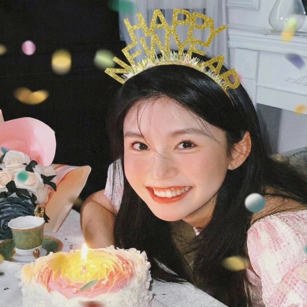 Bờm tóc HAPPY NEW YEAR-VÀNG.